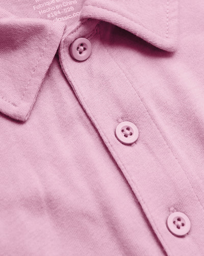 Tall Classic Polo - Heather Mauve