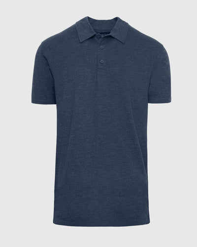 Tall Classic Polo - Heather Navy