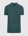 Heather Seafarer Short Sleeve Tall Polo with classic collar and three-button placket.