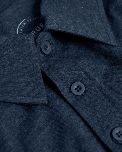 Polo classique grand - Heather Navy