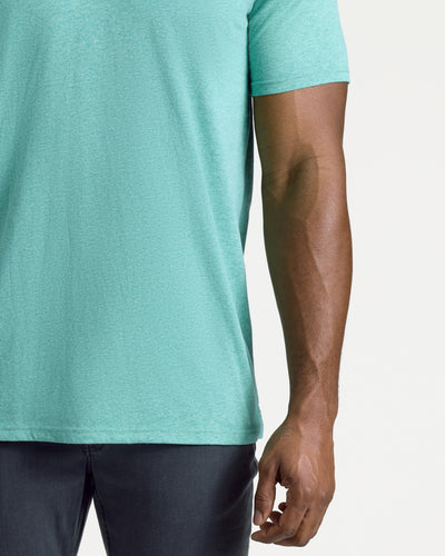 Tall Classic Polo - Light Heather Greenery