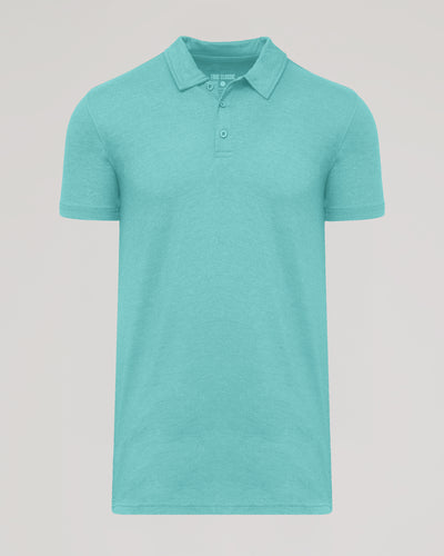 Tall Classic Polo - Light Heather Greenery