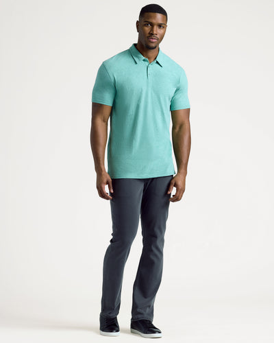 Tall Classic Polo - Light Heather Greenery