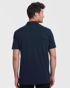 True ClassicNavy Short Sleeve Tall Polo