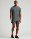 Tall Active Crew 3-Pack: Man in gray athletic tee and shorts.