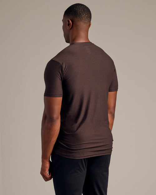 Dark Heather Cocoa Tall Active Crew Neck