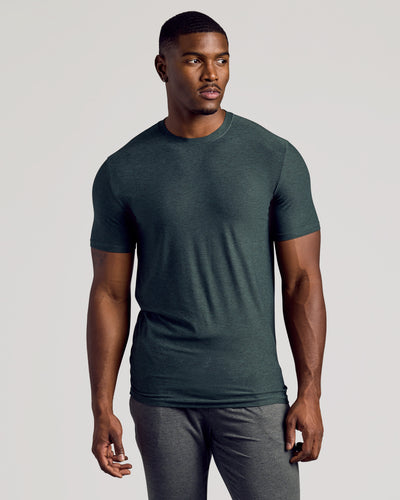 Tall Active Crew Neck - Dark Heather Forest