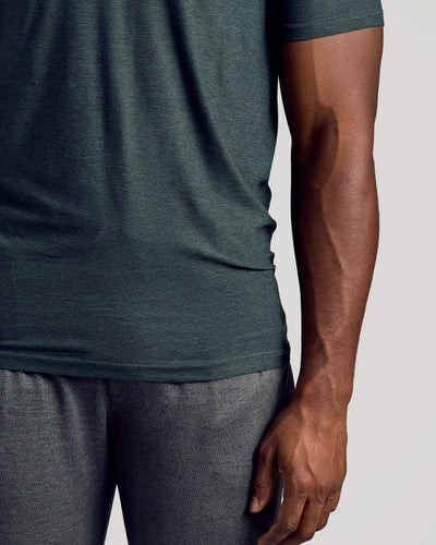 Tall Active Crew Neck - Dark Heather Forest