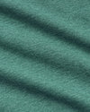 Evergreen Tall Active Crew Neck 2.0 close-up of teal knit fabric.