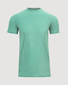True ClassicFern Tall Active Crew Neck 2.0 in light green, short-sleeve, crew-neck design.