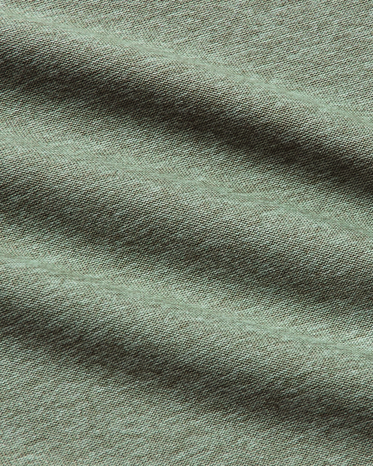 Heather Juniper Tall Active Crew Neck 2.0 woven texture close-up.