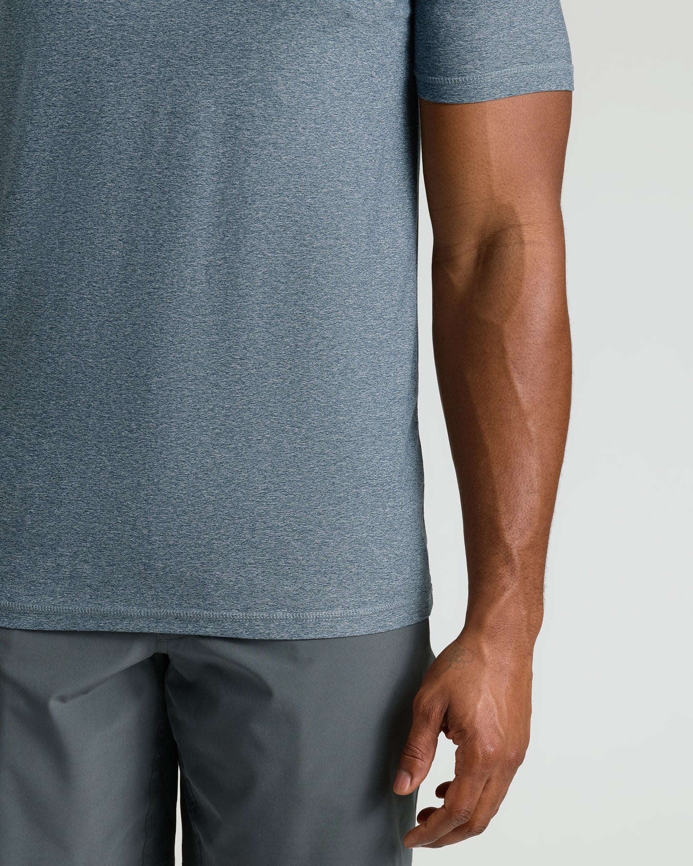 Heather Navy Tall Active Crew Neck 2.0