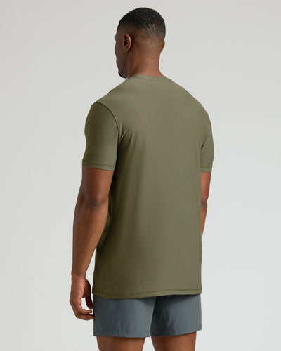 Tall Active Crew Neck - Military Green