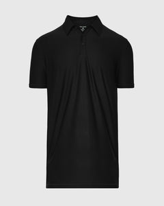 True ClassicBlack Short Sleeve Tall Active Polo