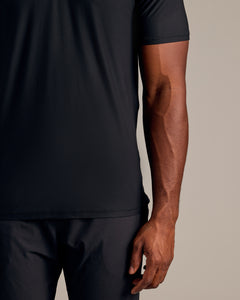 True ClassicBlack Short Sleeve Tall Active Polo