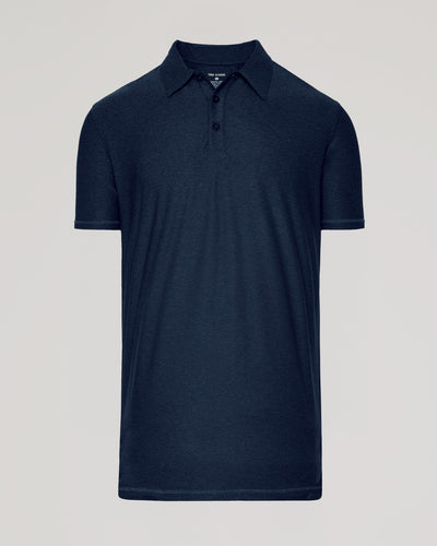 Tall Active Polo - Dark Heather Fiord