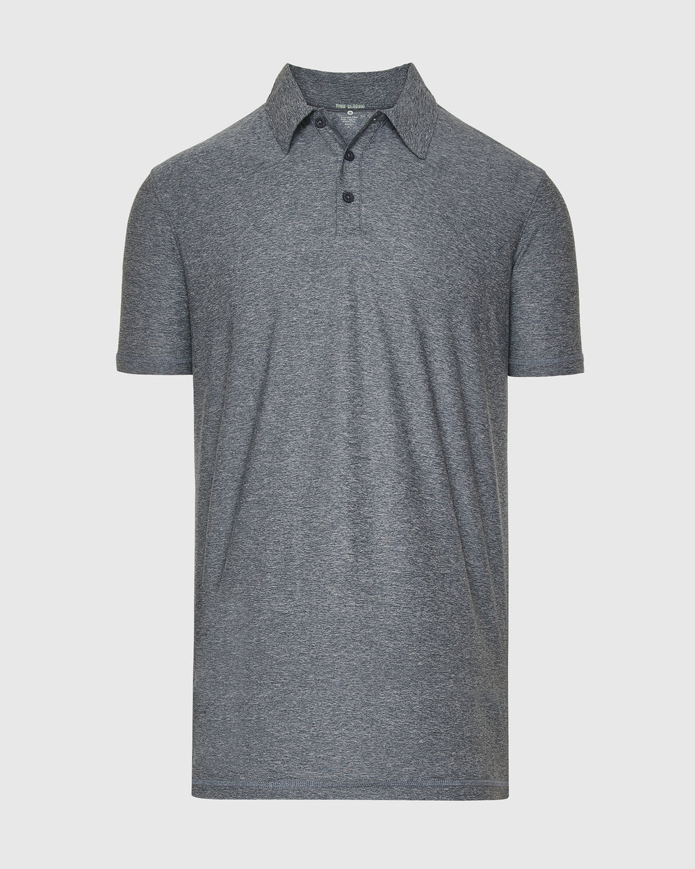 Heather Navy Short Sleeve Tall Active Polo