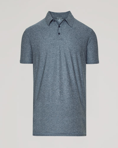 Tall Active Polo - Heather Navy
