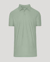 Lichen Short Sleeve Tall Active Polo, light sage, flat display.