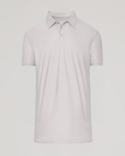 Tall Active Polo - Light Heather Gray