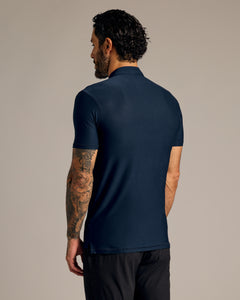 True ClassicNavy Short Sleeve Tall Active Polo