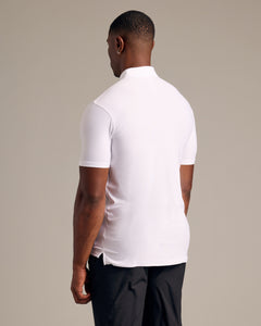 True ClassicWhite Short Sleeve Tall Active Polo