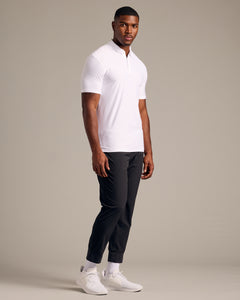 True ClassicWhite Short Sleeve Tall Active Polo