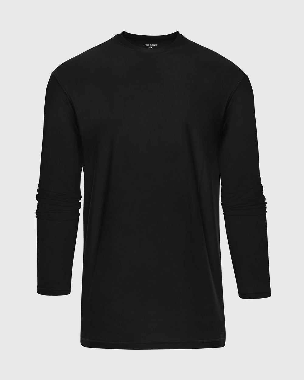 Black Long Sleeve Tall Active Crew