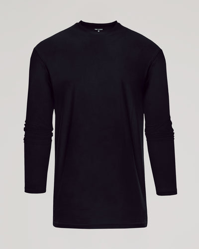Tall Active Long Sleeve Crew Neck - Black