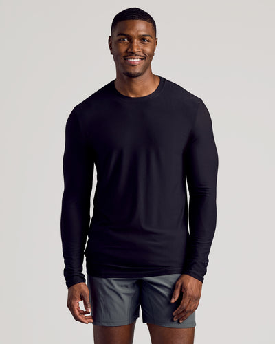 Tall Active Long Sleeve Crew Neck - Black