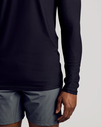 Tall Active Long Sleeve Crew Neck - Black