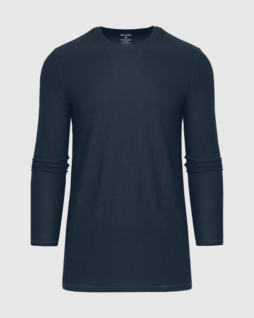 Dark Heather Fiord Long Sleeve Tall Active Crew