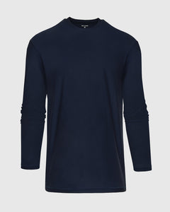 True ClassicNavy Long Sleeve Tall Active Crew