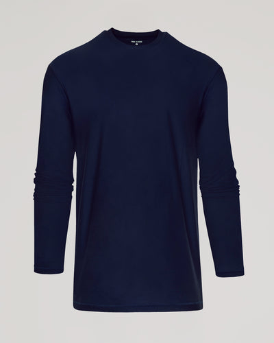 Tall Active Long Sleeve Crew Neck - Navy