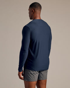 True ClassicNavy Long Sleeve Tall Active Crew