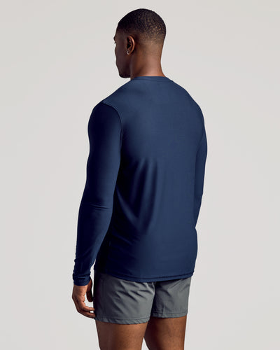 Tall Active Long Sleeve Crew Neck - Navy