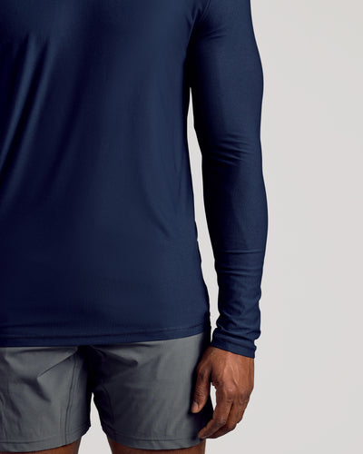Tall Active Long Sleeve Crew Neck - Navy