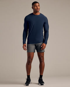 True ClassicNavy Long Sleeve Tall Active Crew