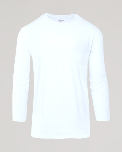 Tall Active Long Sleeve Crew Neck - White