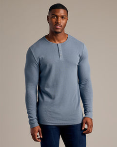 True ClassicFiord Tall Waffle Long Sleeve Henley