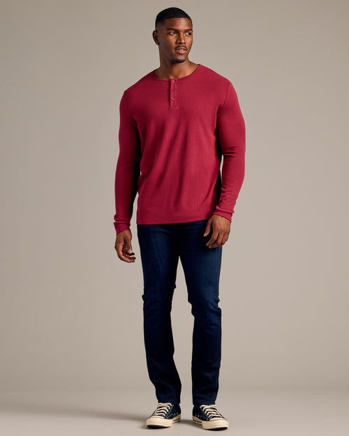 Pinot Tall Waffle Long Sleeve Henley