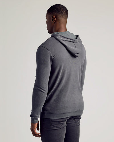 Tall Waffle Hoodie - Carbon