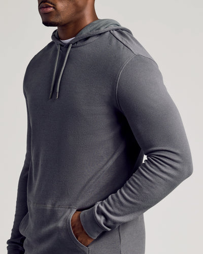 Tall Waffle Hoodie - Carbon