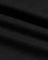 Close-up of soft black fabric texture highlighting the smooth weave and quality of the Tall Pima Cotton Blend Crew 7-Pack for men's basics.
