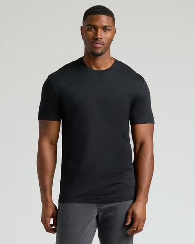 Tall Premium Pima Crew Neck - Black