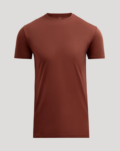 Tall Premium Pima Crew Neck - Chestnut