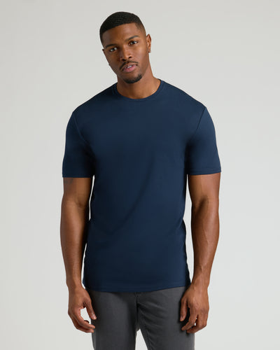 Tall Premium Pima Crew Neck - Navy