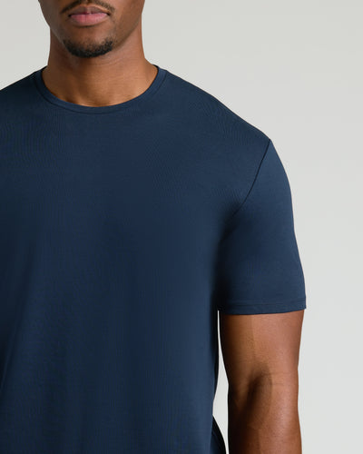 Tall Premium Pima Crew Neck - Navy