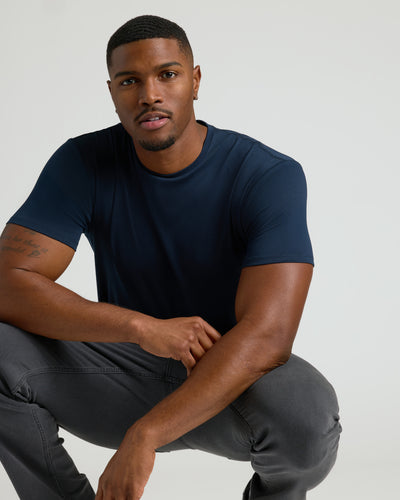 Tall Premium Pima Crew Neck - Navy