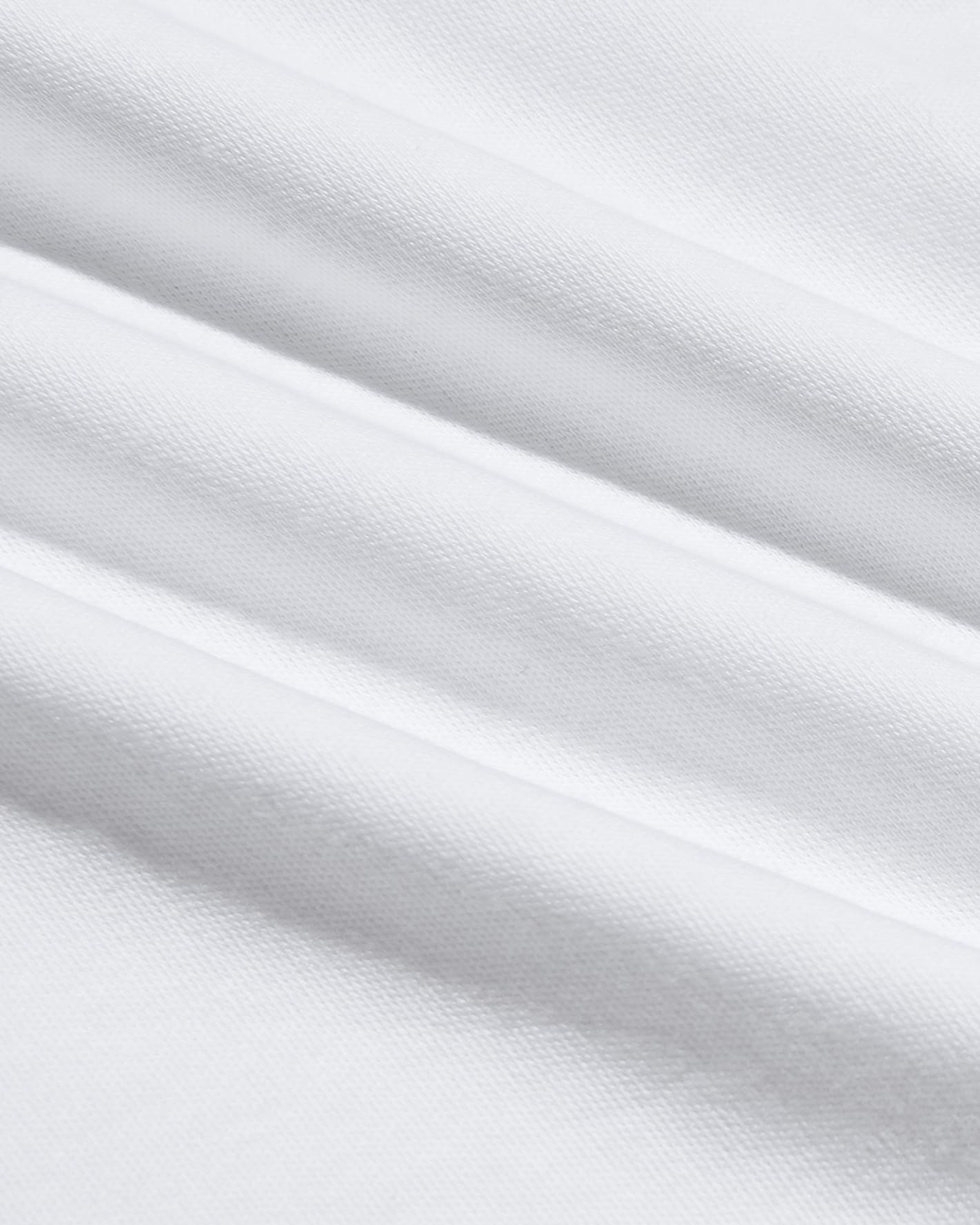 Close-up view of soft white fabric texture showcasing the quality material of the Tall Pima Cotton Blend Crew 4-Pack, designed for comfortable men's basics.